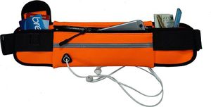 Hurtel Pas do biegania saszetka nerka na bidon etui na telefon z wyjściem na słuchawki czarny 7