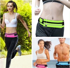 Hurtel Pas do biegania saszetka nerka na bidon etui na telefon z wyjściem na słuchawki czarny 9