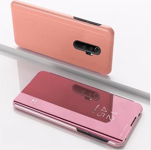 Hurtel Clear View Case futerał etui z klapką Xiaomi Redmi Note 8 Pro różowy uniwersalny 2