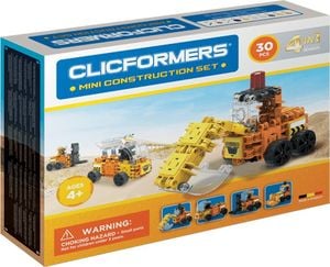 Clics CLICFORMERS Maszyny Budowlane (4 w 1) 30 elementów 1