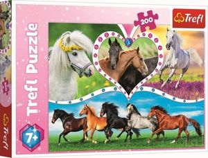 Trefl Puzzle 200el Piękne konie 13248 Trefl 1