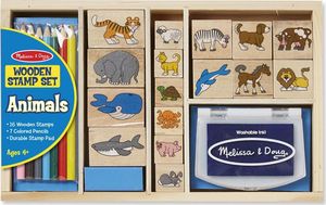 Melissa & Doug MELISSA Pieczątki drewniane Zwierzęta 13798 1