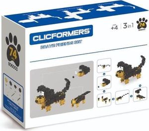 Clics Klocki CLICFORMERS Black and yellow friends 74el (806003) 2