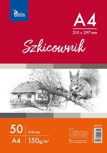 Tetis Szkicownik A4 50k biały 1