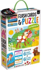 Lisciani Zabawa i edukacja Puzzle Dziecięce i Flashcards - Farma 72699 1