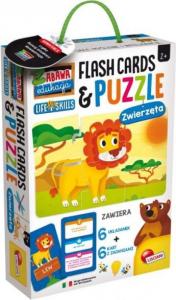 Lisciani Zabawa i edukacja Puzzle Dziecięce i Flashcards - Zwierzęta 72675 1