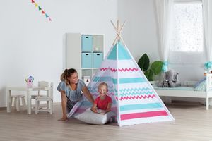 JOHN GMBH Namiot drewniany Tipi niebiesko- czarny John 4