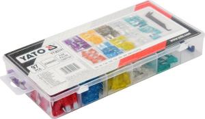 Yato zestaw bezpieczników płytkowych standard 97 elementów (YT-83141) 2