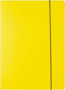 D.Rect Teczka kartonowa z gumką A4 żółta 1