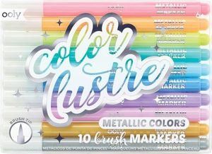 Kolorowe Baloniki Flamastry pędzelkowe metaliczne Color Lustre 10szt 1