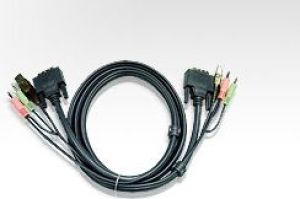 Aten Kable KVM, 3m, Czarny (2L-7D03U) 2