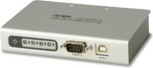 Adapter USB Aten USB - RS-232 Srebrny  (UC2324-AT) 1