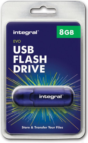 Pendrive Integral Evo, 8 GB  (INFD8GBEVOBL) 1