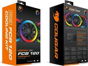 Wentylator Cougar Vortex RGB FCB 120 3-pack + HUB (3MFCBKIT.0001) 7