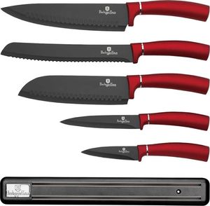 Berlinger Haus ZESTAW 5 NOŻY KUCHENNYCH Z LISTWĄ BERLINGER HAUS BH-2534 BURGUNDY 2