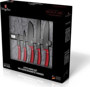 Berlinger Haus ZESTAW 5 NOŻY KUCHENNYCH Z LISTWĄ BERLINGER HAUS BH-2534 BURGUNDY 3