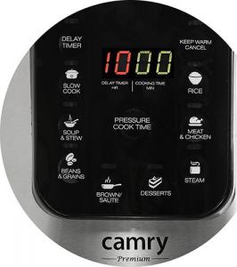 Camry Szybkowar wielofunkcyjny ciśnieniowy elektryczny CR 6409 9