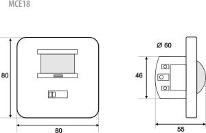 Maclean Czujnik ruchu i dźwięku (MCE18) 7