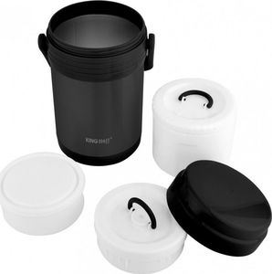 KingHoff Termos obiadowy KH-1396 1.5 l Czarny 2