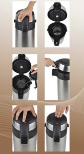 KingHoff Termos dzbankowy KH-1467 3 l Srebrny 4