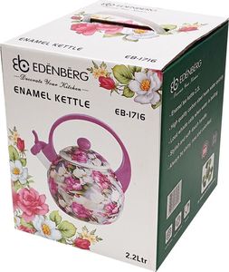 Edenberg CZAJNIK EMALIOWANY EDENBERG PINK 2.2L [EB-1716] 5