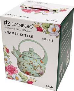 Edenberg CZAJNIK EMALIOWANY EDENBERG TURKIS 2.2L [EB-1713] 5