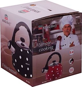KingHoff CZAJNIK EMALIOWANY W GROSZKI KINGHOFF 2.6L [KH-1051] 3