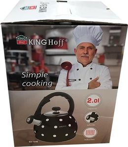 KingHoff KH-1048 Czajnik emaliowany w groszki 2.0l 2