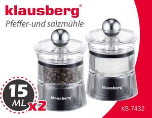 Młynek do przypraw Klausberg ZESTAW MŁYNKÓW DO PIEPRZU I SOLI KLAUSBERG KB-7432 2