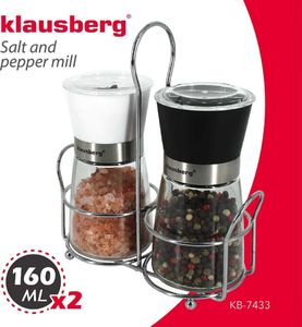 Młynek do przypraw Klausberg ZESTAW MŁYNKÓW DO PIEPRZU I SOLI KLAUSBERG KB-7433 2