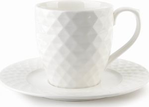 Mondex Affek Design puodelis su lėkštute Diamond White, 230 ml () - 36526601 1