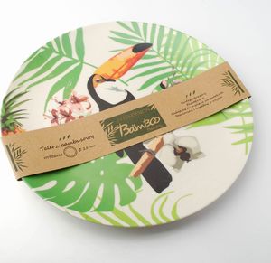 Mondex TALERZ BAMBUSOWY PŁASKI 25cm BAMBOO TUKAN MONDEX 1