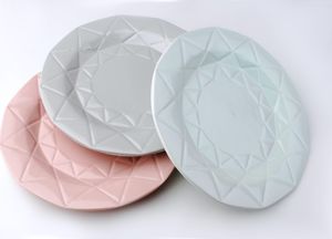 Mondex TALERZ OBIADOWY PŁASKI 24cm ADEL PINK MONDEX 2