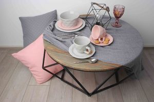 Mondex TALERZ OBIADOWY PŁASKI 24cm ADEL PINK MONDEX 4