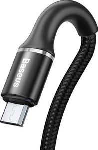 Kabel USB Baseus Baseus Halo Data Kabel Led 25cm 3A Micro CAMGH-D01 2