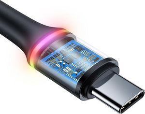 Kabel USB Baseus Baseus Kabel Halo Data USB-C LED 5A 2m CATGH-H01 3