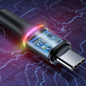 Kabel USB Baseus Baseus Kabel Halo Data USB-C LED 5A 2m CATGH-H01 10