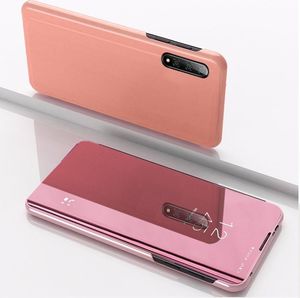 Hurtel Clear View Futerał z klapką Xiaomi Mi A3 Różowy 2