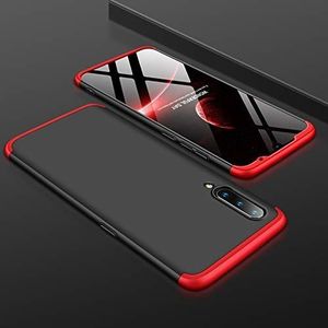 360 case Etui 360 3w1 Przód+tył Xiaomi Mi A3 Czerwono Czarne 7