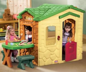 Little Tikes Domek dla dzieci Piknikowy z Patio żółty (172298) 2