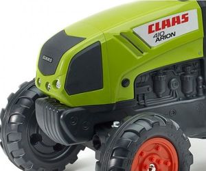 Falk Falk Traktor Claas na pedały z przyczepą jednoosiową Klakson 3