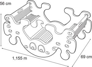 Feber duży stolik piknikowy, bujak, huśtawka Ghost (472188) 3