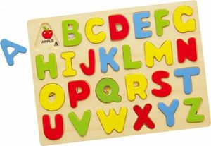 Viga Puzzle Edukacyjne Drewniana Układanka Alfabet Literki 1