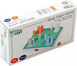 AdamToys Gra planszowa Wyścig leśnych zwierząt 1