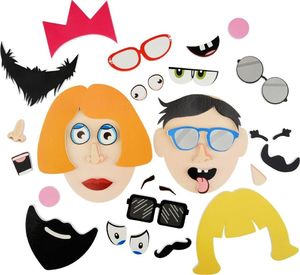 Barney & Buddy Naklejki do kąpieli - śmieszne twarze 2