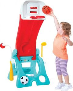 Fisher Price Fisher Price Plac zabaw 6w1 koszykówka zjeżdżalnia 2