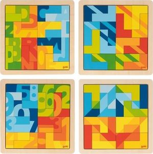 Goki Puzzle wyobraźni - zestaw 4 sztuk 1