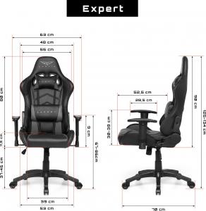Fotel Gamvis Expert Czarno-szary 14