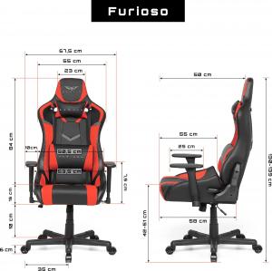 Fotel Gamvis Furioso Czerwony 12