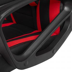 Fotel Gamvis Hyper Czarno-czerwony (materiałowy) 10